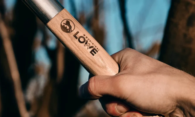 Nożyce do gałęzi Löwe Natural z drewnianą rączką
