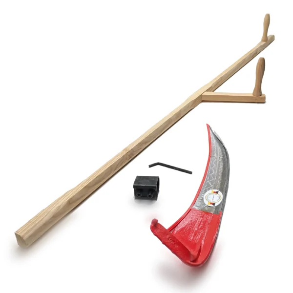 Weingarten Sense – ostrze kamienne, rozmiar 450 mm, wraz z trzonkiem z drewna jesionowego 